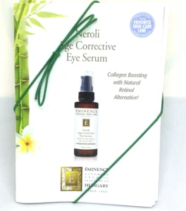 6  PIECES EMINENCE NEROLI AGE CORRECTIVE EYE SERUM PACKS ORGANIC SKINCARE 2 ml - Picture 1 of 12