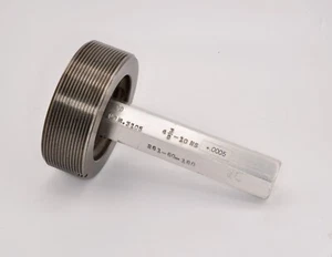 4-3/8 x 10 NS-2B ~ Thread plug gage ~ Go ONLY~ 4.375 ~ 10 ~ OVERSIZE +.0005 - Picture 1 of 1