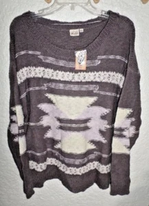 SUÉTER TOP DE PUNTO CON ESTAMPADO SUDOESTE SUROESTE NUEVO CON ETIQUETAS XL - Imagen 1 de 2
