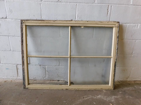 1900's Antique Industrial WINDOW Large CRAFTSMAN Style Metal Operating ORNATE Cover