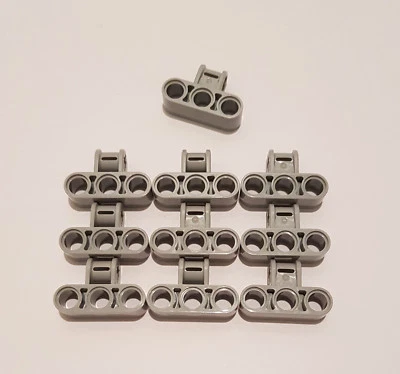10x Lego® Technic Achs Pin Verbinder 63869 hellgrau Winkelverbinder 4538007 - Bild 1 von 3