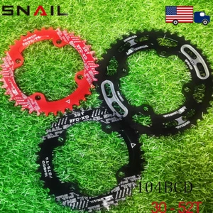MTB 30-52T 104BCD Encadenante Piñón Estrecho Ancho XC/Todoterreno/AM Bicicleta Ligera - Imagen 1 de 14