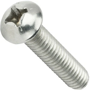 Tornillos de máquina de cabeza redonda Phillips de 6-32 x 1/4" acero inoxidable 18-8 Qty 500 - Imagen 1 de 7