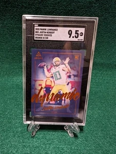 Justin Herbert 2020 Panini Luminance Dynamic Rookies Orange /100 #DR3 SGC 9.5 - Picture 1 of 2