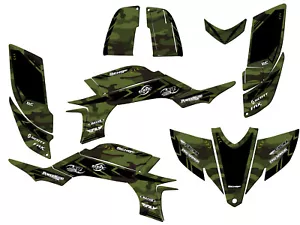 2003-2013 (modelo de carburador de marco de acero) YFZ 450 APACHE Green Senge kit de gráficos - Imagen 1 de 7