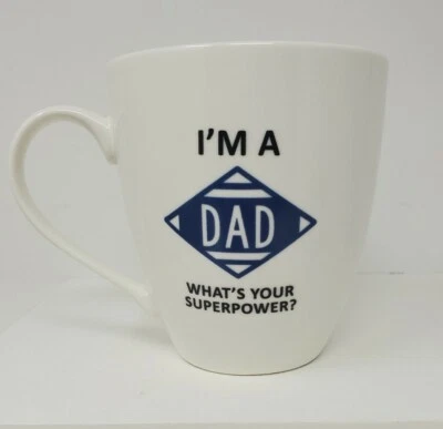 Mug for Dad Im a Dad What's Your Superpower Mug Ivory 18oz Pfaltzgraff Gift Mssg - Image 1 of 3
