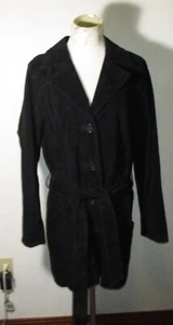 DENNIS BASSO Black 100% Genuine Washable Leather Coat Size XL NWT - Picture 1 of 7