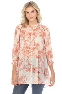 Johnny Was Spring Firebird Adonia Tunic Top C29324B1 Boho Chic - Picture 1 of 13