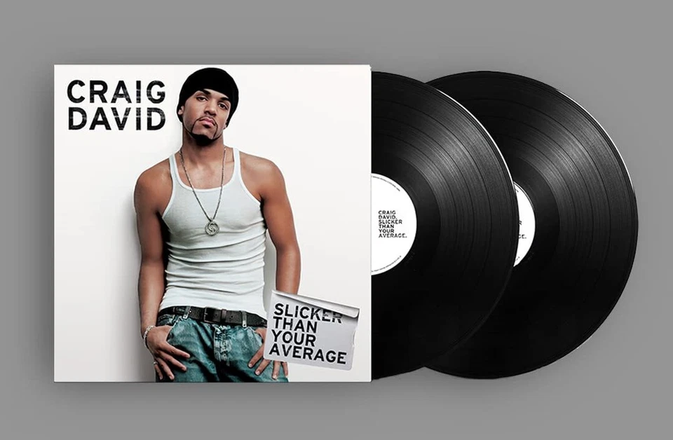 CRAIG DAVID = Slicker Than Your Average = 2 VINYL LP ALBUM = R&B FUNK SOUL POP - Bild 1 von 1