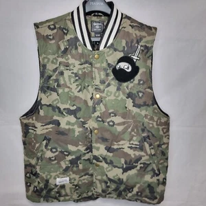 Rocksmith Ninjas Chaleco Camuflado Aislado Chaqueta de Botones - Para Hombre XL - Imagen 1 de 5