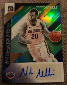 2019 Donruss Optic Basketball Nicolo Melli Signature Auto New Orleans Pelicans - Picture 1 of 3