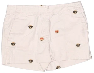 Crewcuts Outlet Embroidered Emoji Smiley Girls Shorts Size 7 - Picture 1 of 2