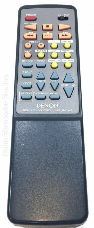 Original Remote Control for Denon Amplifier Remote RC-195 - Image 1 of 1