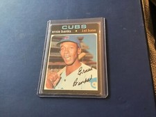 1971 TOPPS ERNIE BANKS #525 CHICAGO CUBS HOF VG+ Investment