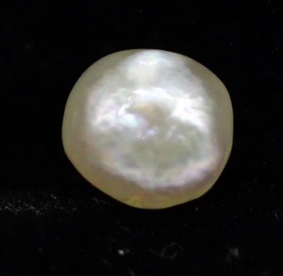 1.07 Ct Drilled Bead Natural Basra Saltwater Pearl Uneven Shape Loose Gemstone - Image 1 of 4