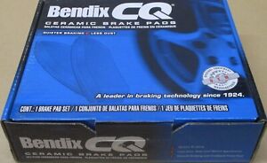 BRAND NEW BENDIX CQ CERAMIC FRONT BRAKE PADS D943 FITS *PLEASE SEE CHART*