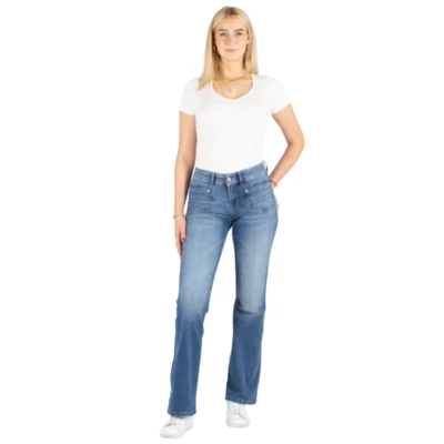 M.O.D Miracle of Denim Damen Jeans Mary Flared in Deal Blue
