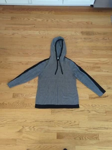 Christopher & Banks  Hooded Sweatshirt Women's Size petite M  black & whitek K46 - Picture 1 of 7