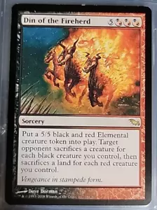 MTG Din of the Fireherd Shadowmoor 184/301 Regular Rare - Picture 1 of 2
