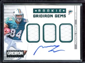 2012 Gridiron Rookie Gems Jerseys Trios Autographs #23 Michael Egnew 32/49 - Picture 1 of 1