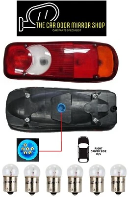 Fits Fiat Ducato 2006-2024 Right Side Rear Tail Light For Chasis Cab With Bulbs — 第 1/4 张图片