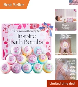 Verwöhnende Aromatherapie Badebomben Geschenkset zur Entspannung und Hautpflege - Bild 1 von 11