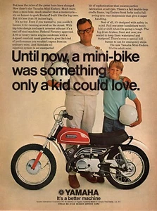 Yamaha Mini Enduro 1970 motocicleta anuncio impreso en color original - Imagen 1 de 1