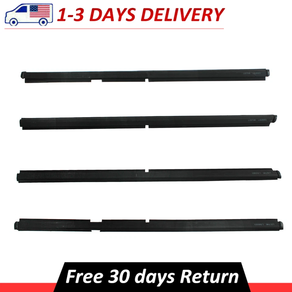 For 1999-2004 Jeep Grand Cherokee 4PCS New Window Sweep Front & Rear Outer Foto 1 de 4