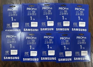 SAMSUNG Pro Plus 1TB Micro SD SDXC V30 A2 Memory Card W/ Adapter - Picture 1 of 3
