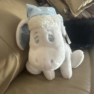 Winnie The Pooh Eeyore Winter Snowflake Plushy Doll - Disney Store NWT - Picture 1 of 6