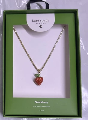 EDICIÓN LIMITADA Collar Tenis Fresa Dije - Kate Spade New York X Target Foto 1 de 4