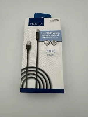 Insignia 1.8m (6 ft.) USB-A to USB-B Printer Cable (NS-PC2ABU6-C) - Image 1 of 3