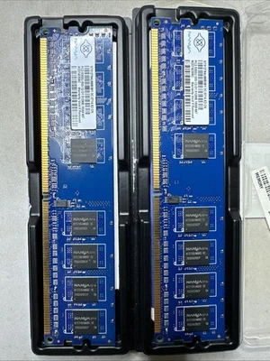 1GB 2x512 Nanya PC2-5300U-555-12-D1.512MB.1RX8.667 NT512T64U88B0BY-3C.0714.X2.CN - Immagine 1 di 2