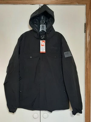 NEW Snap-On Tools XL Adams Black Hooded Winter Jacket Insulated Work Coat SEALED - Image 1 of 4