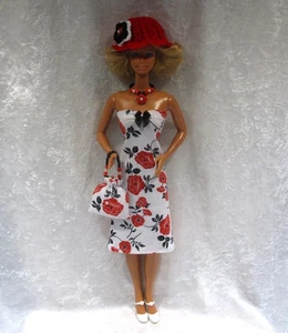Clothes for 18” Supersize Fashion Dolls #02 Dress, Necklace, Purse & Hat Set - Picture 1 of 3