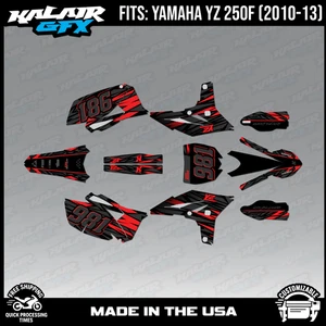 Graphics Kit for YAMAHA YZ250F (2010-2013) Twitch Series - Red - Picture 1 of 4