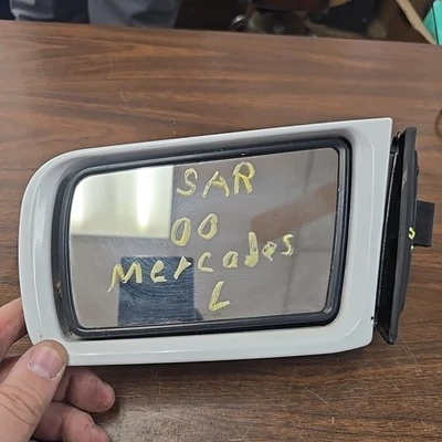 96-00 Mercedes W202 C230 Front Left Side Mirror Rear View Door Glass Silver OEM - Image 1 of 3