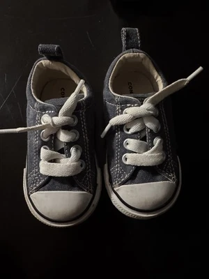 Converse All Star Toddelr Slip On Sneakers Blue Size 5 infant - Image 1 of 4