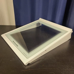 KitchenAid Kühlschrankablage 67005690 Auslauf sauberes Glas & hängende Halterung 17x15 - Bild 1 von 10
