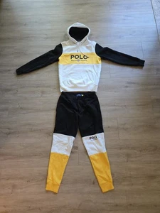 Polo Ralph Lauren Mens Sm Double Knit Joggers Suit Colorblock 1967 Swiss Shield - Picture 1 of 8