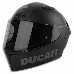 Casco Moto Integrale Originale Ducati Logo Black Opaco 98108828 - Picture 1 of 4