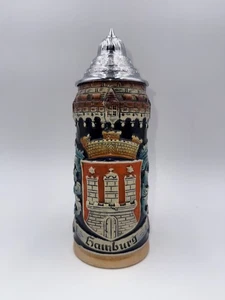 Vintage Hainburg Beer Stein Mug Original King 10” - Picture 1 of 7