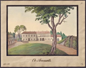 Horni Brusnice Ober Prausnitz Trutnov Bohemia dibujo checo 1830 - Imagen 1 de 1
