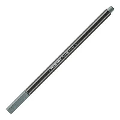 Premium Metallic-Filzstift - STABILO Pen 68 metallic - Einzelstift - silber ... - Bild 1 von 4
