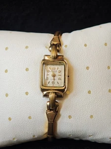 Alte Damenarmbanduhr Walzgold Double Marbel 15 Rubis  50er Jahre  Vergoldet  - Bild 1 von 20