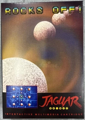 Atari Jaguar ROCKS OFF! Cartridge Original Authentic Complete CIB Authentic - Image 1 of 3