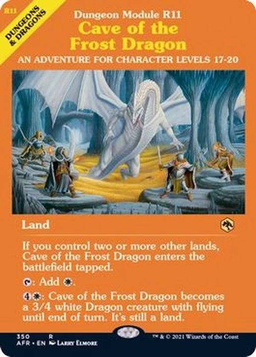 MTG FOIL Full Art Cave of the Frost Dragon English [AFR] - Image 1 of 1