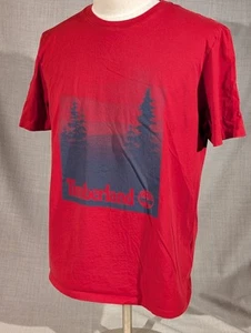 Camiseta Timberland de algodón roja para hombre talla XL - Imagen 1 de 9