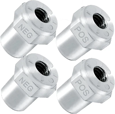 AICARS Car Battery Post Adapter: 4Pcs Side Post to Top Post Battery Adapter with 3/8" F