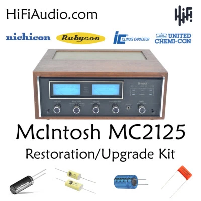 McIntosh MC2125 amplificador reconstrucción restauración recapitulación kit de servicio reparación reparación Foto 1 de 4